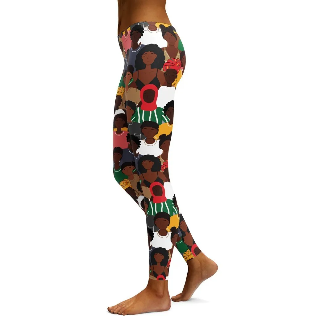 Black History Celebration Leggings