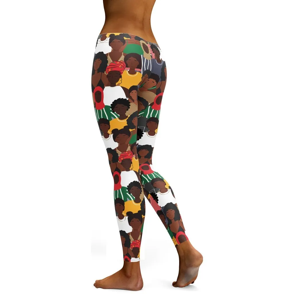 Black History Celebration Leggings