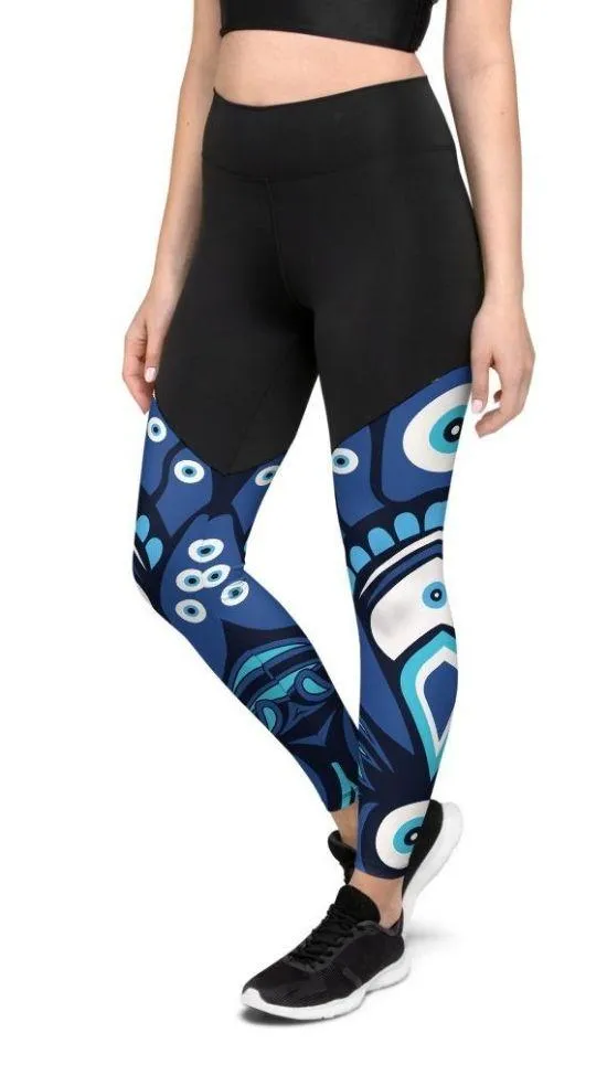 Blue Eye Compression Leggings