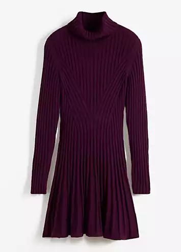 bonprix Polo Neck Knitted Dress | Grattan