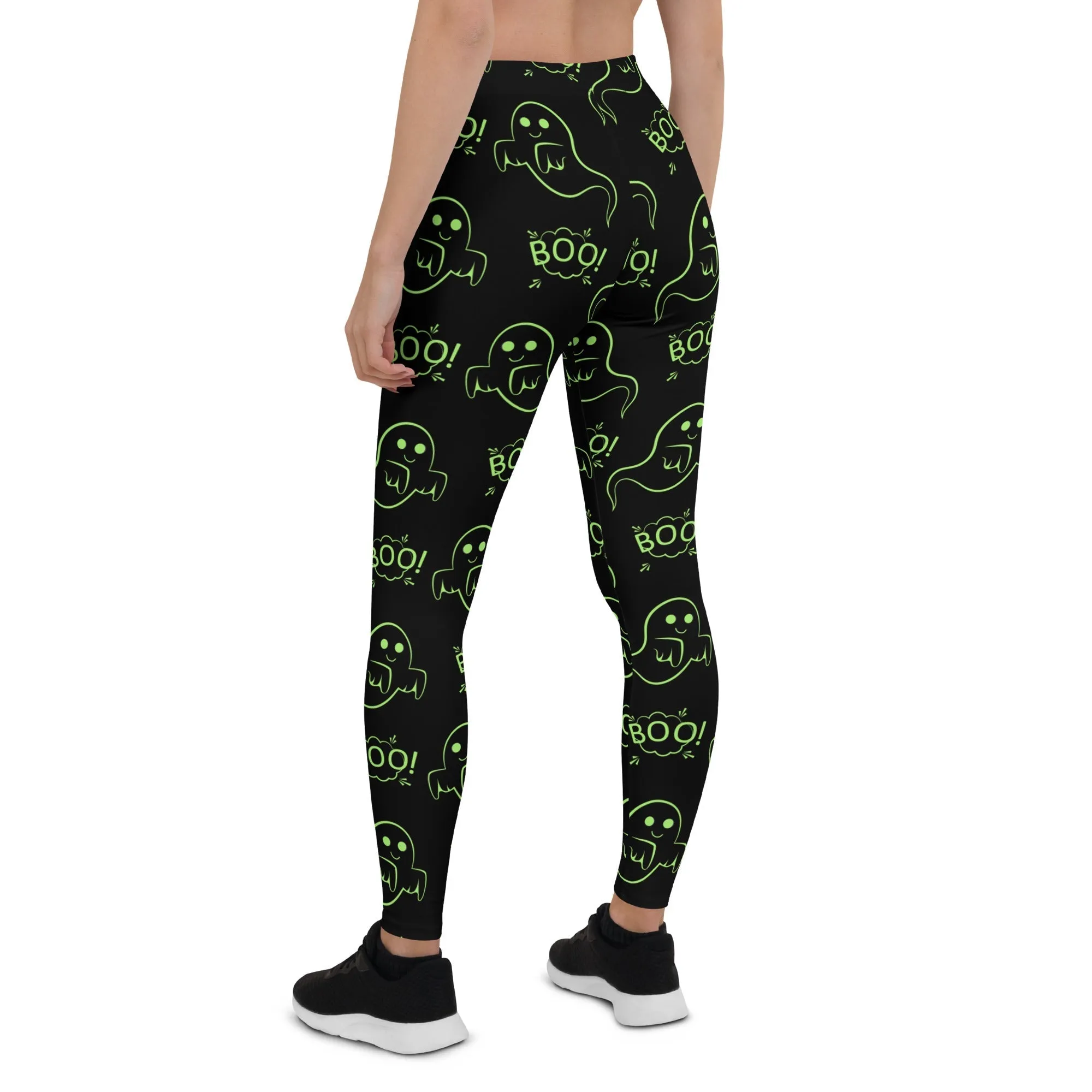 Boo Halloween Ghost Leggings