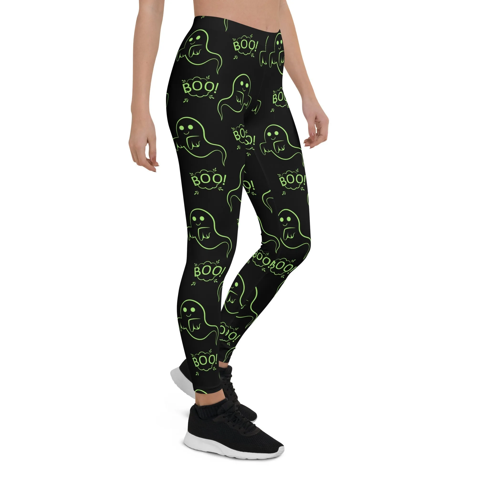 Boo Halloween Ghost Leggings