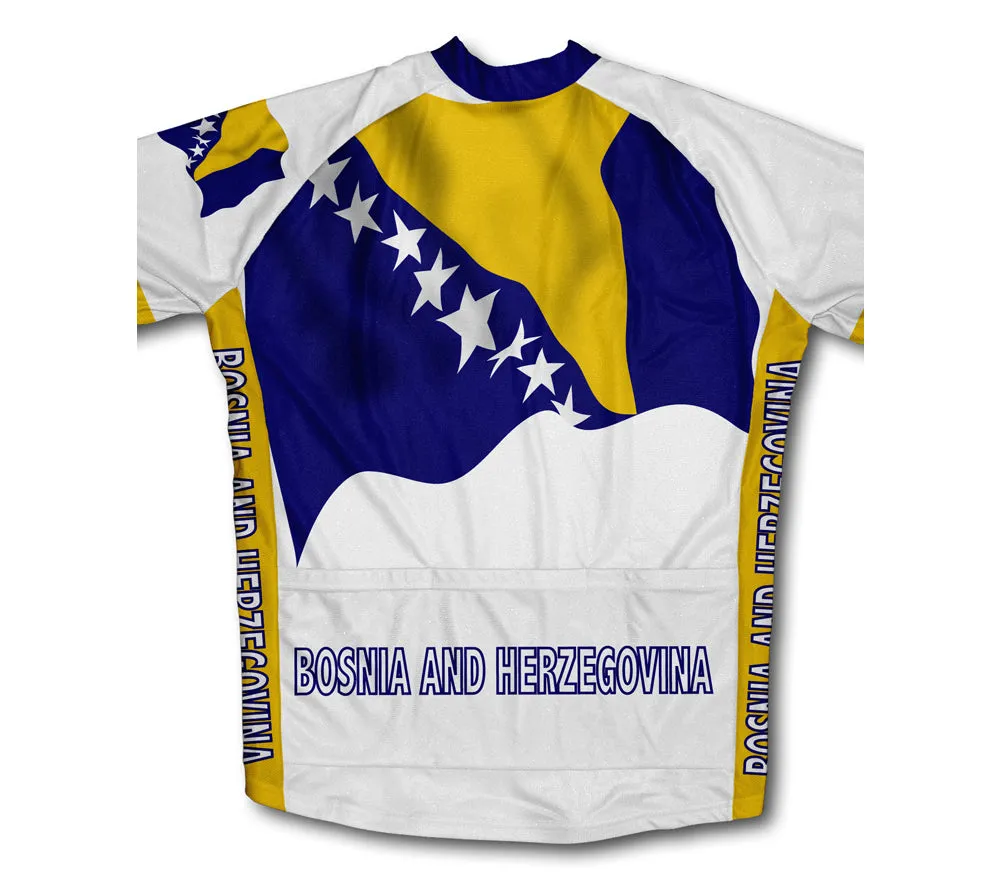 Bosnia And Herzegovina Flag Winter Thermal Cycling Jersey