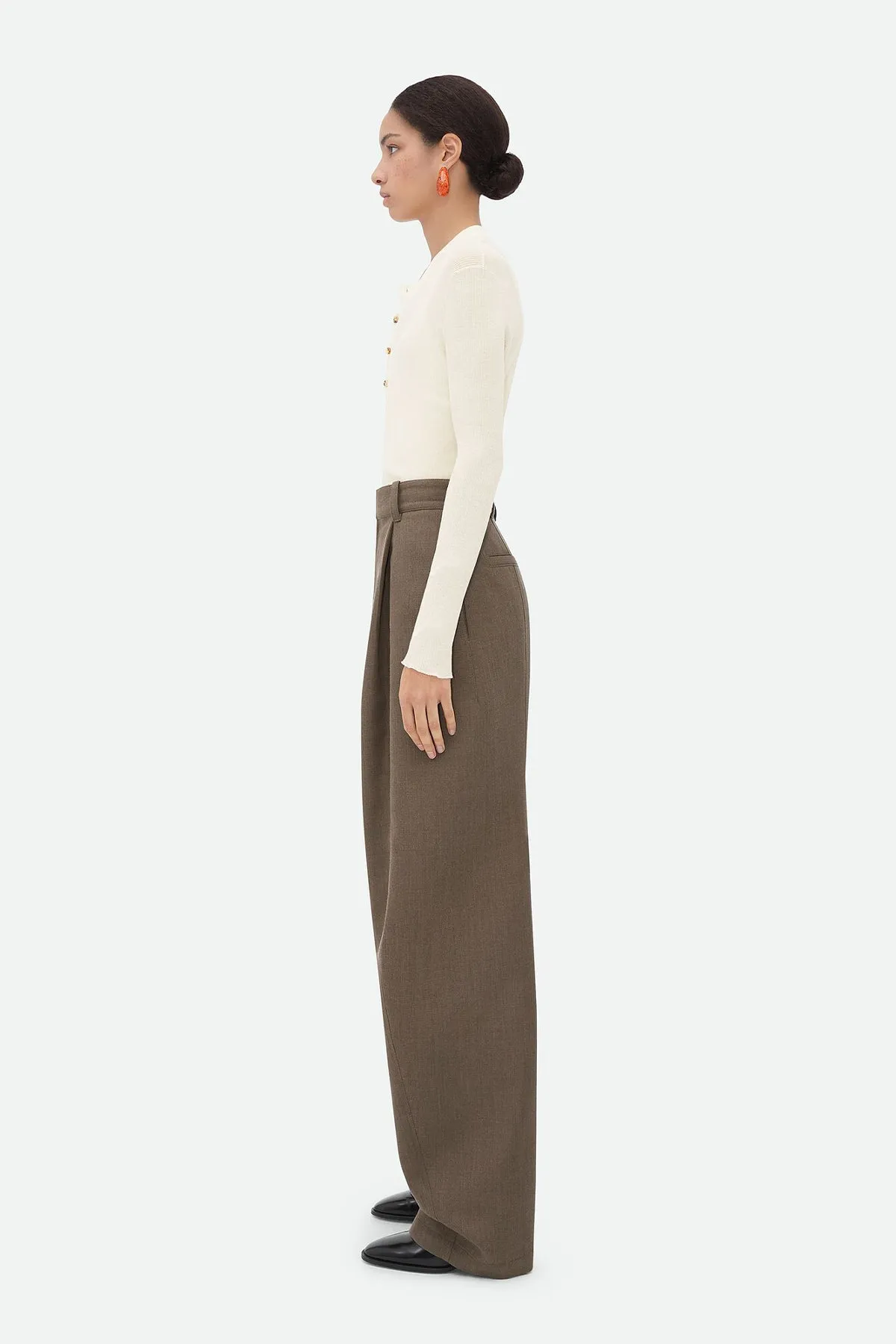 BOTTEGA VENETA | SOFT WOOL TWILL TROUSERS