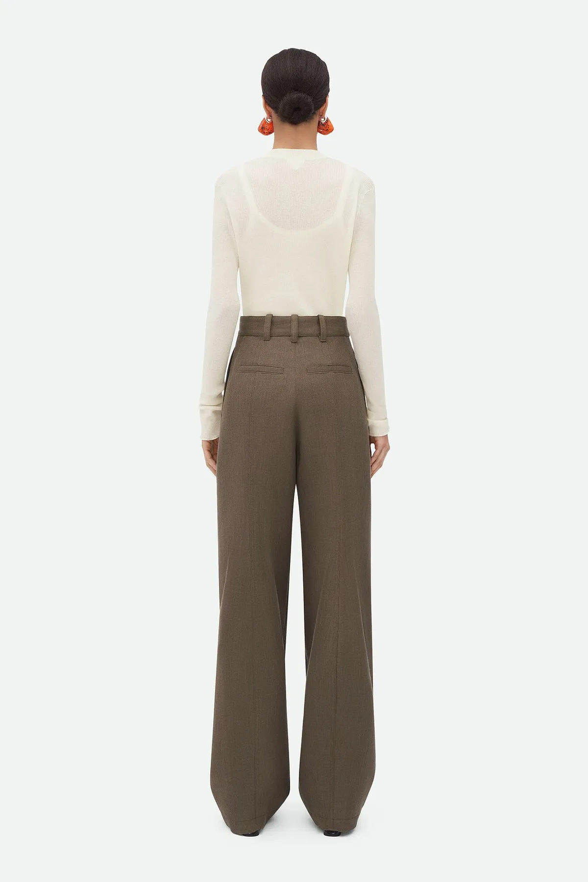 BOTTEGA VENETA | SOFT WOOL TWILL TROUSERS