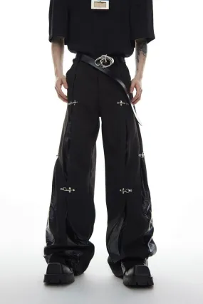 Buckle Straight Trousers