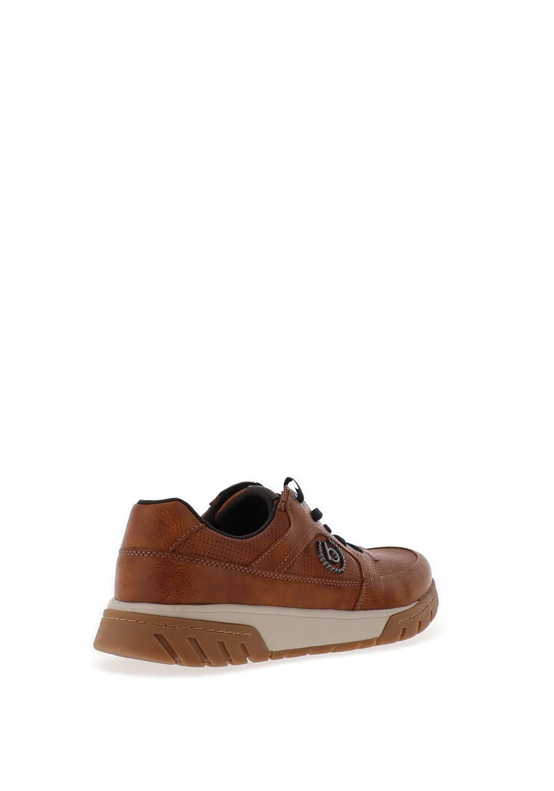 Bugatti Lace Up Casual Shoes, Cognac