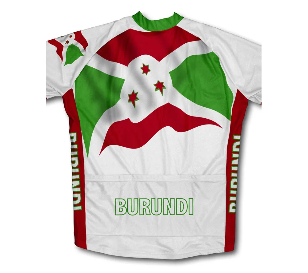 Burundi Flag Winter Thermal Cycling Jersey