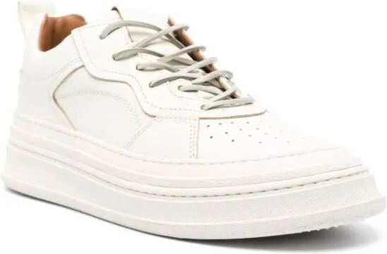 Buttero Circolo leather sneakers White