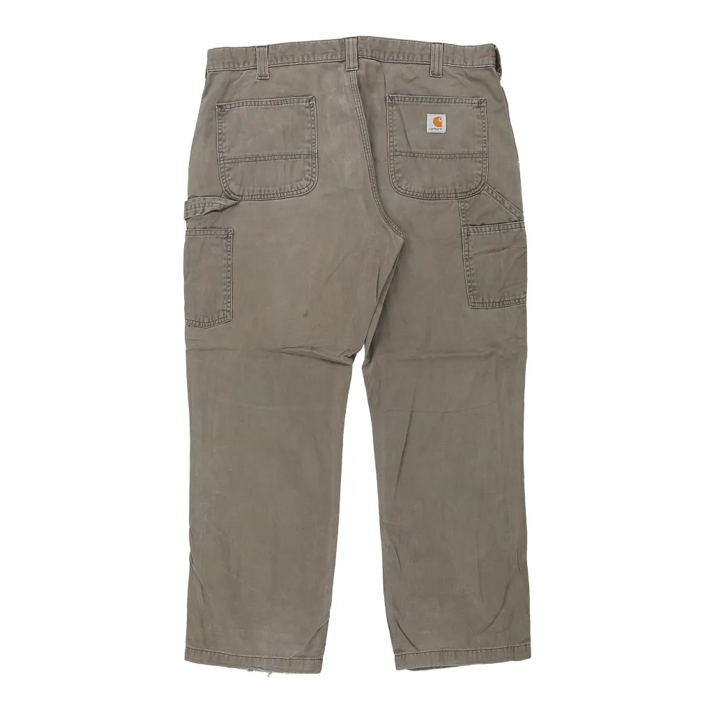 Carhartt Carpenter Trousers - 33W 30L Grey Cotton