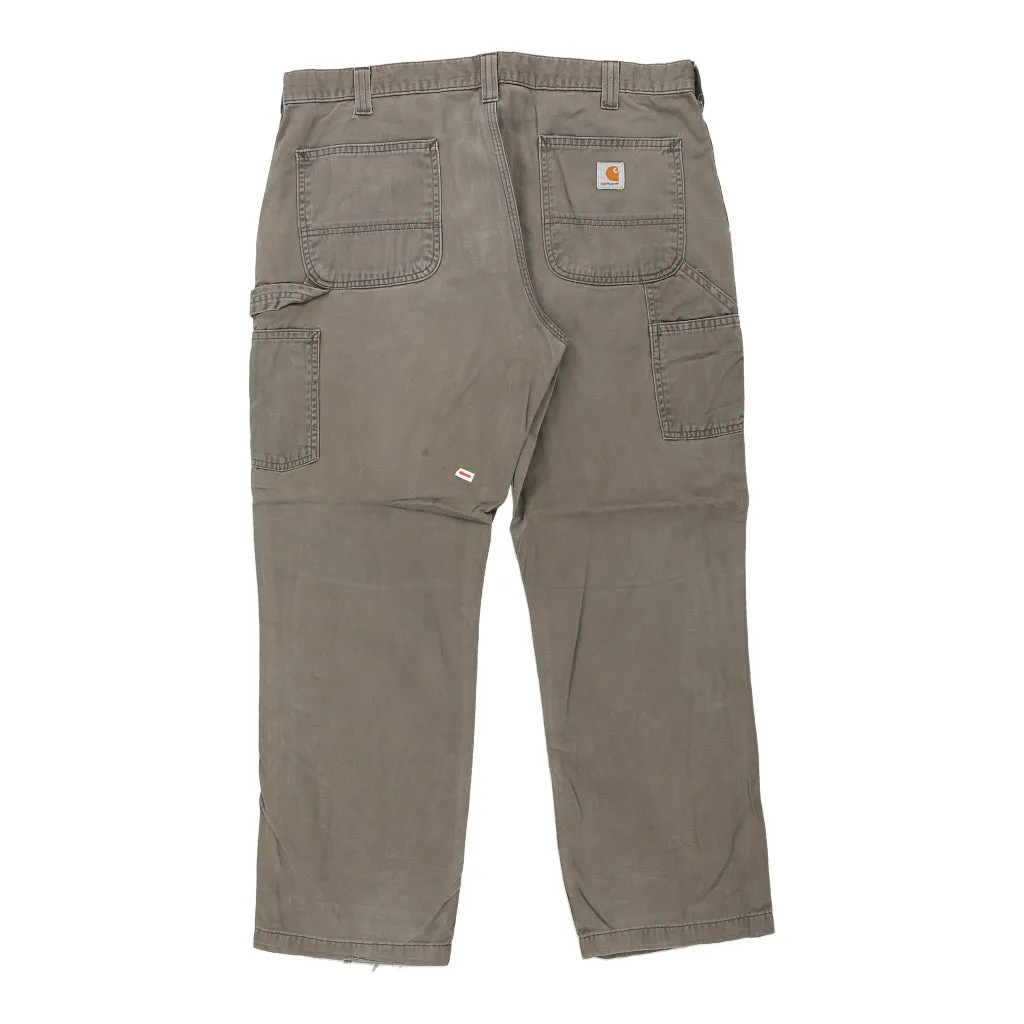 Carhartt Carpenter Trousers - 33W 30L Grey Cotton