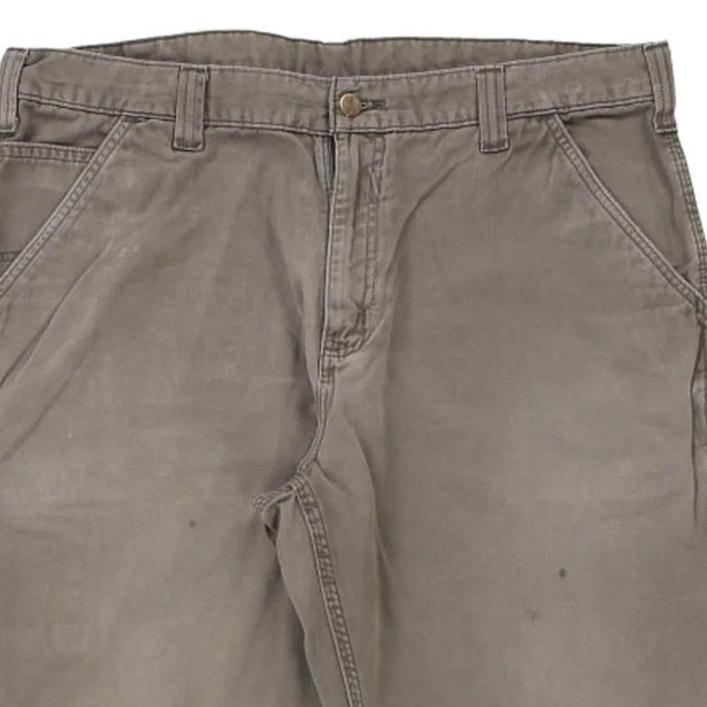 Carhartt Carpenter Trousers - 33W 30L Grey Cotton