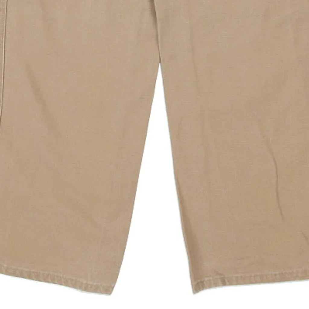 Carhartt Carpenter Trousers - 34W 32L Beige Cotton