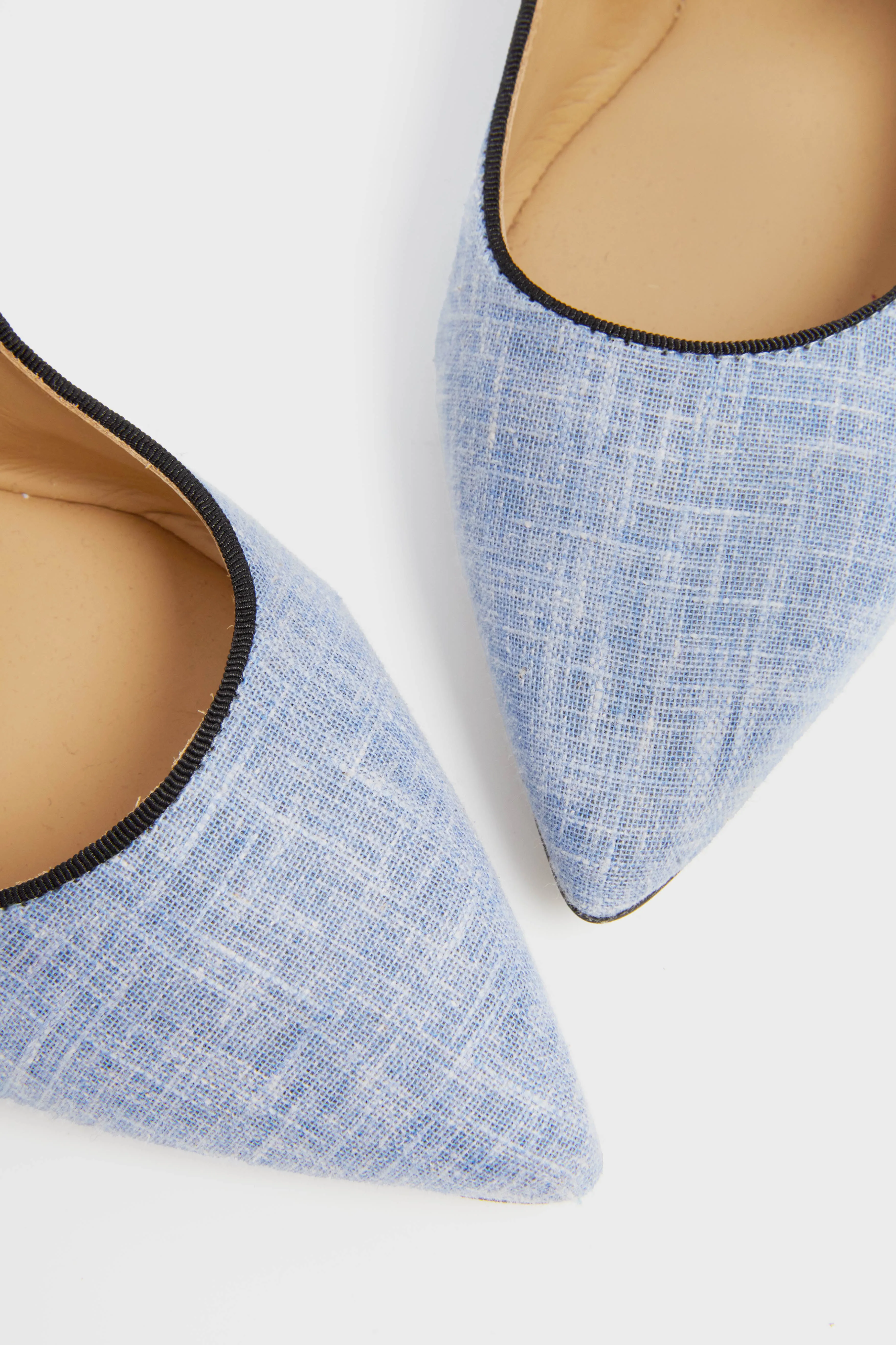 Chambray Jane Flats