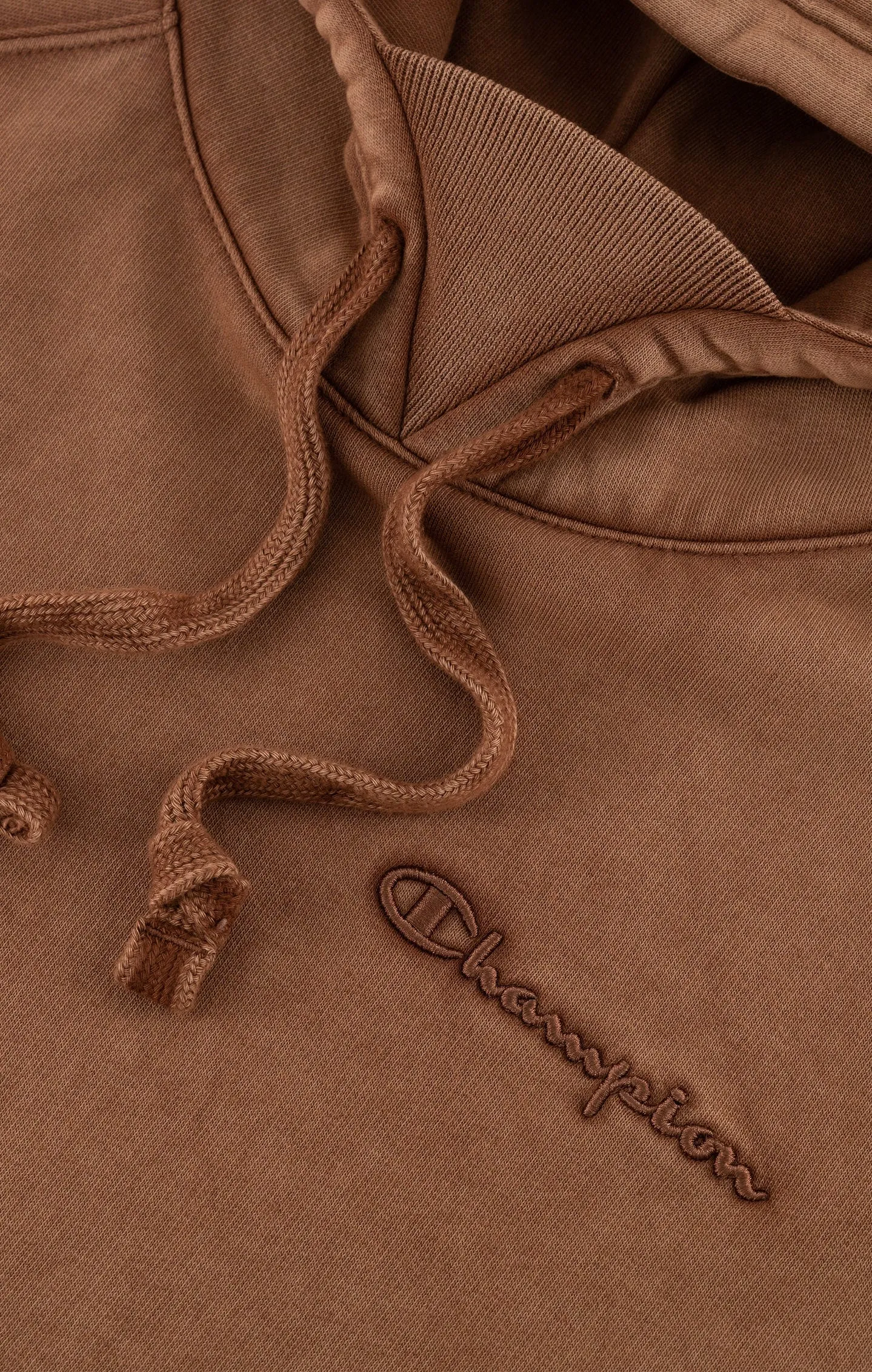 Champion Icons Brown Garment-Dyed Heavy Fleece Hoodie