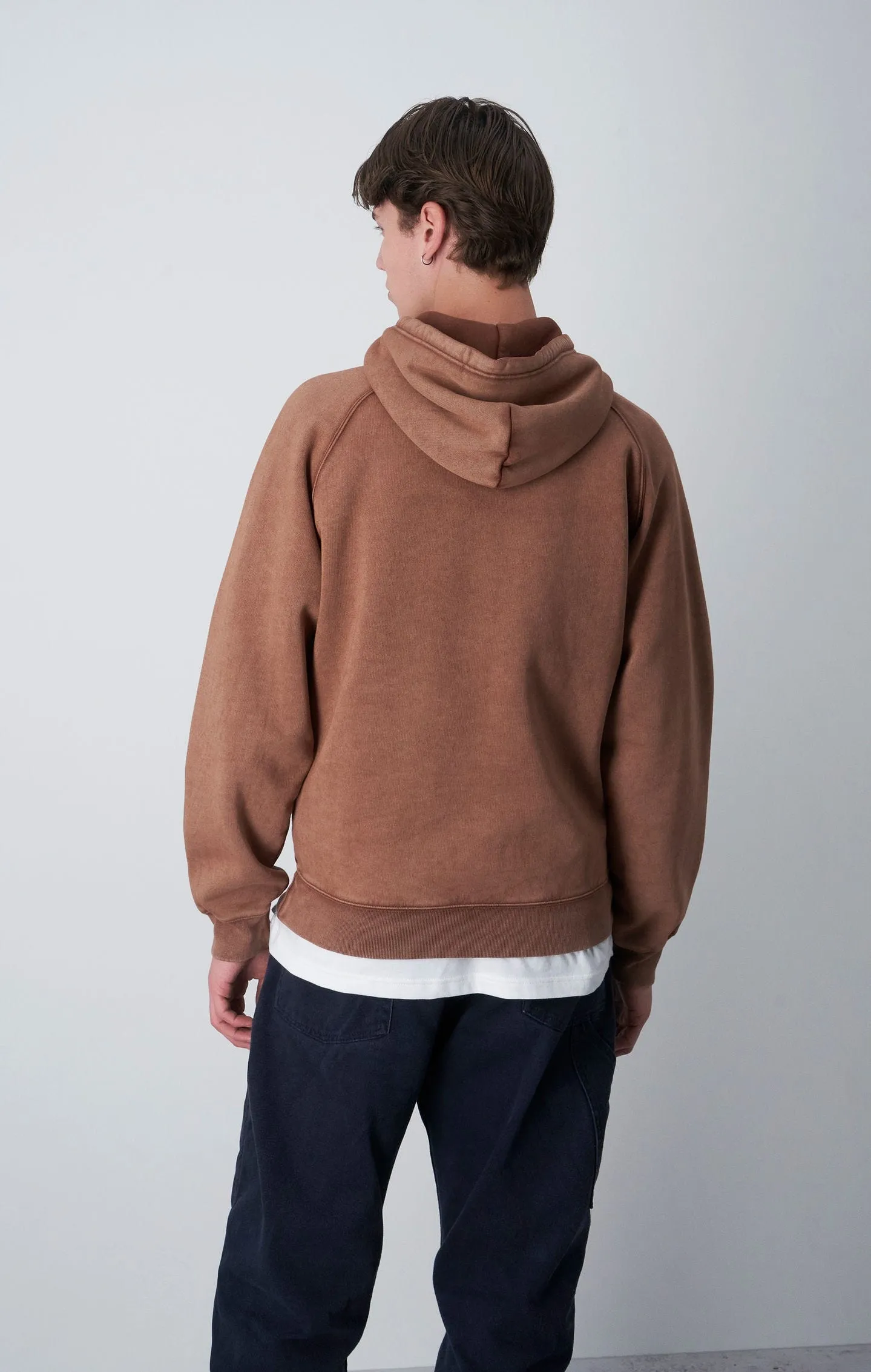 Champion Icons Brown Garment-Dyed Heavy Fleece Hoodie