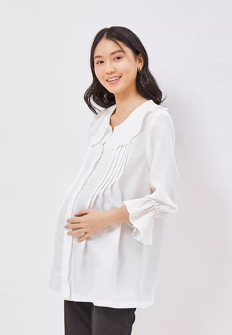 Chantilly Chantilly Blouse Maternity 21018 BW