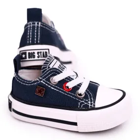 Children's Classic Low Sneakers Big Star HH374195 Navy Blue