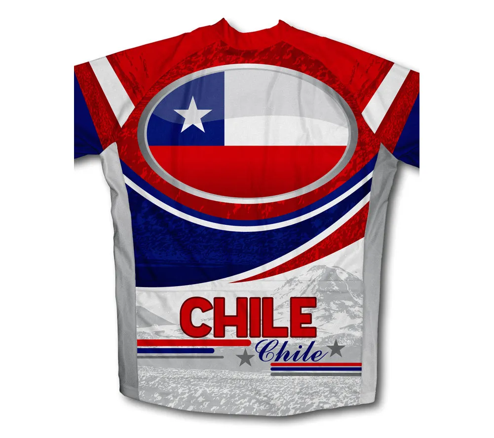 Chile Flag Winter Thermal Cycling Jersey