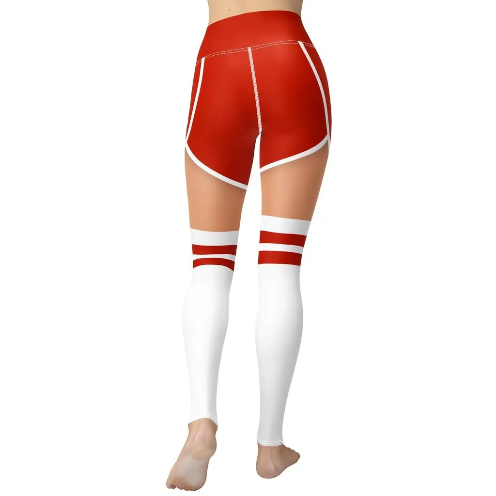 Christmas Shorts Yoga Leggings