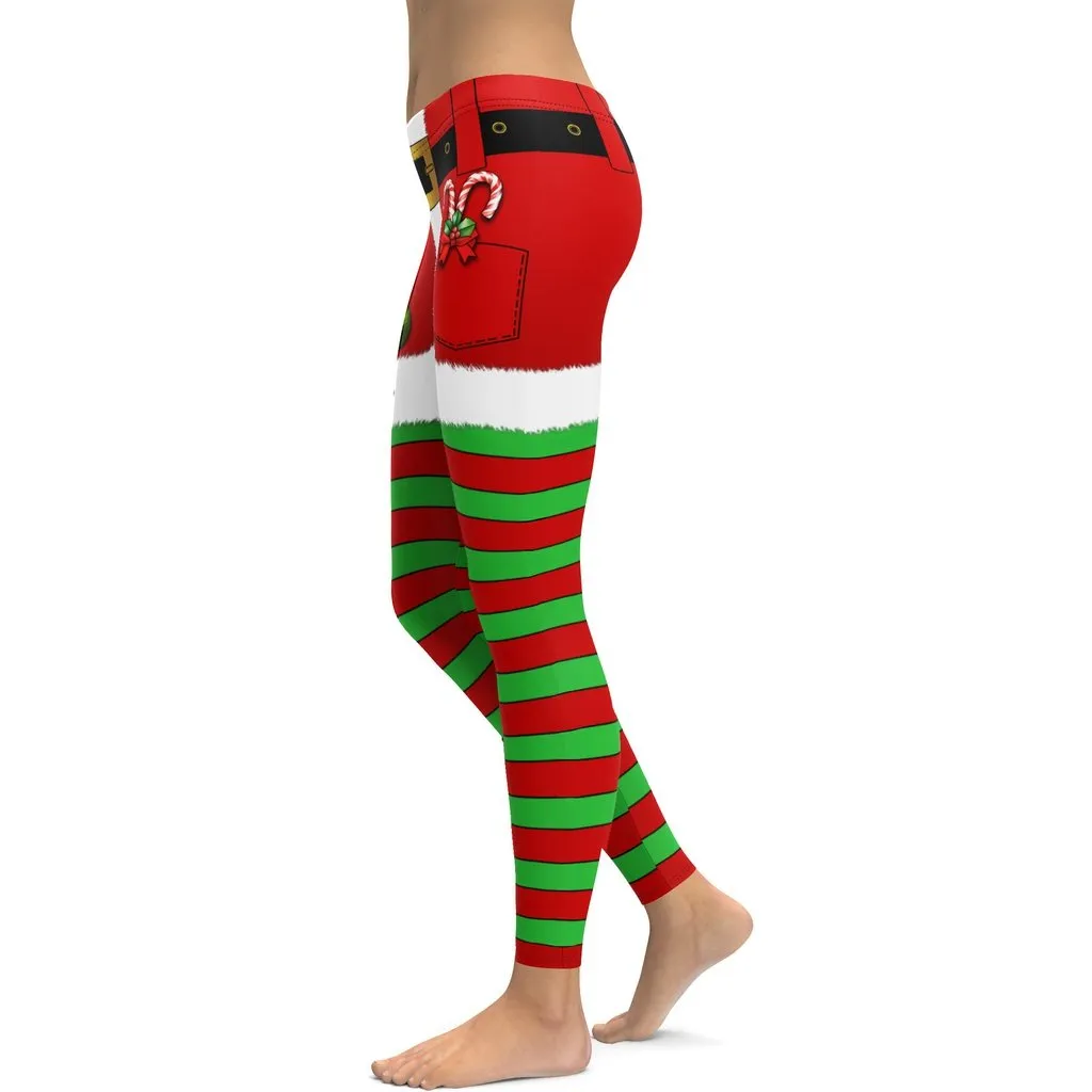 Christmas Stripes Leggings