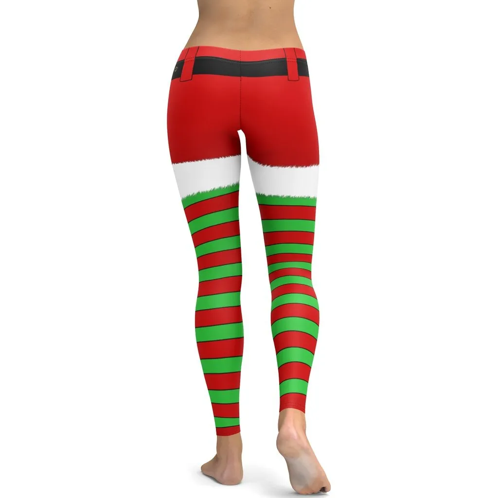 Christmas Stripes Leggings