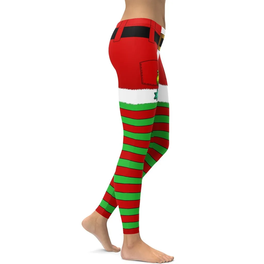 Christmas Stripes Leggings