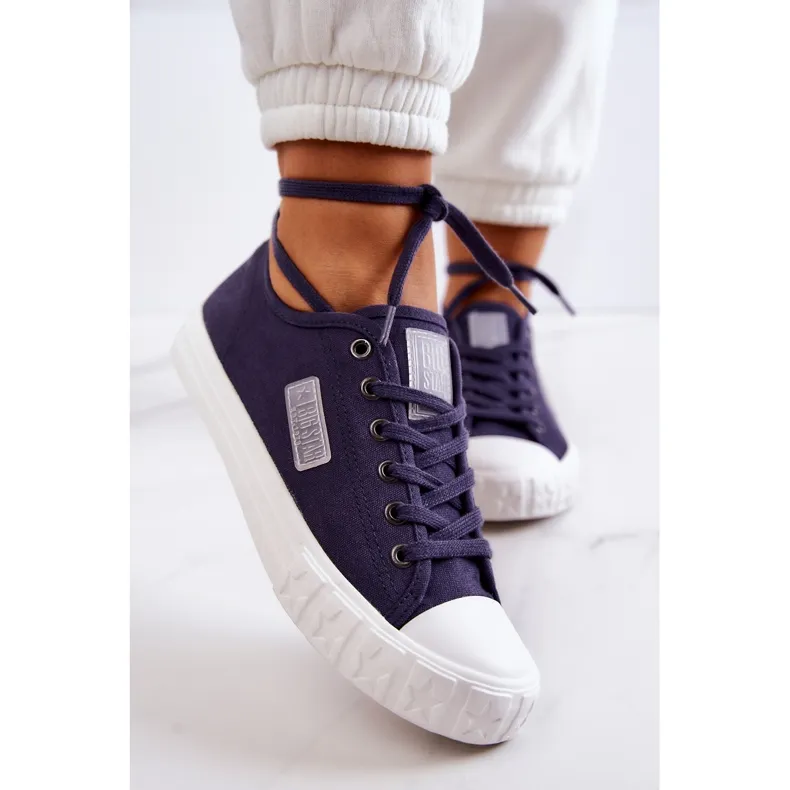 Classic Women's Sneakers Big Star JJ274494 Navy Blue