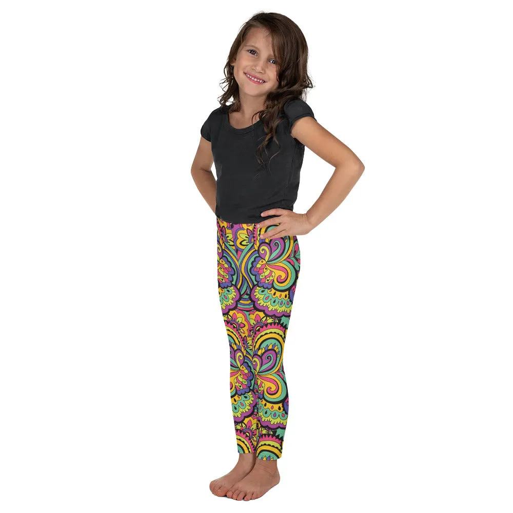 Colorful Fun Pattern Kid's Leggings