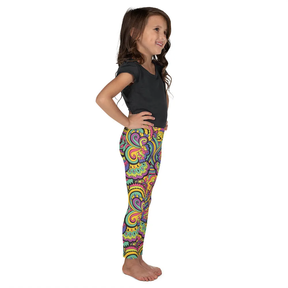 Colorful Fun Pattern Kid's Leggings