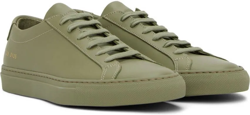 Common Projects Green Original Achilles Low Sneakers