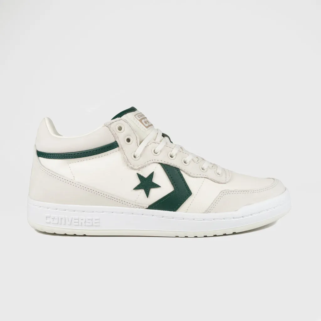 Converse Cons - Fastbreak Pro Mid Shoes - Egret / Green Envy / White