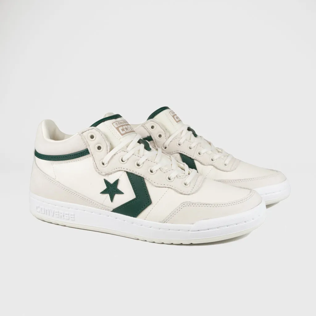 Converse Cons - Fastbreak Pro Mid Shoes - Egret / Green Envy / White