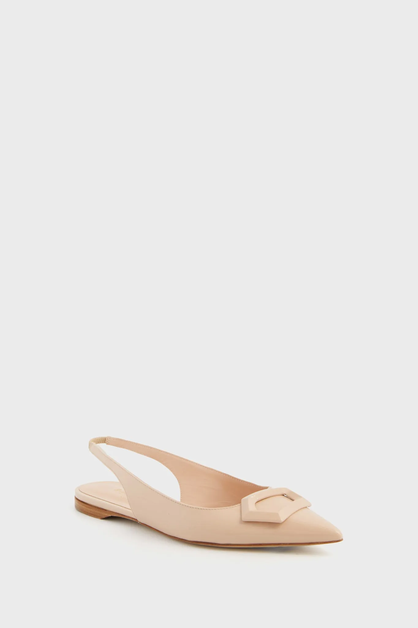 Crema Patent Faro Flats