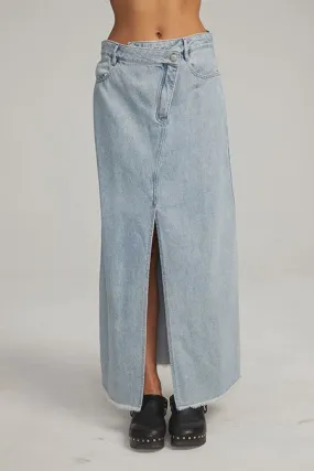 CW9984 Denim Maxi Skirt