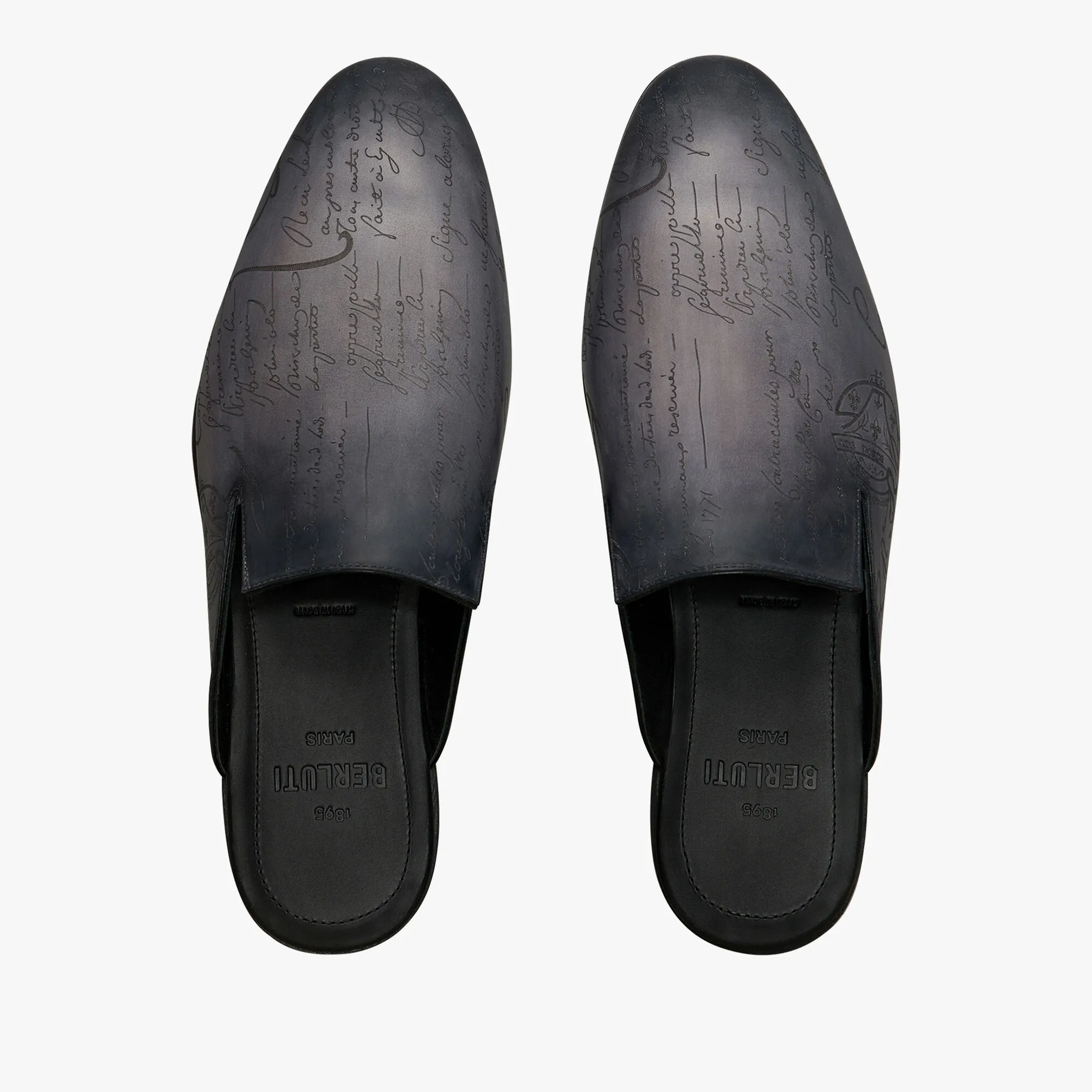 Cyrus Scritto Leather Slipper