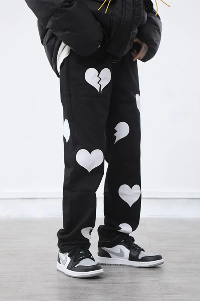 CZ Hearts Straight Trousers