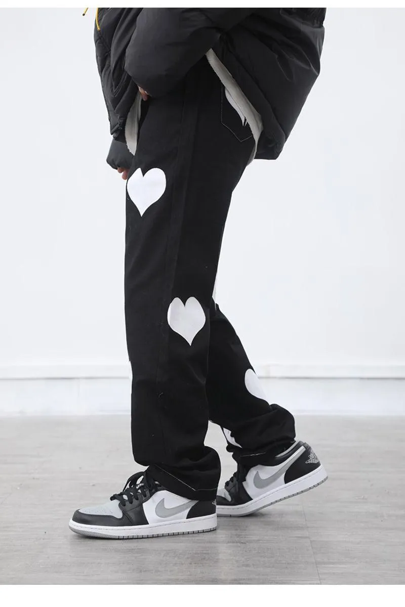 CZ Hearts Straight Trousers