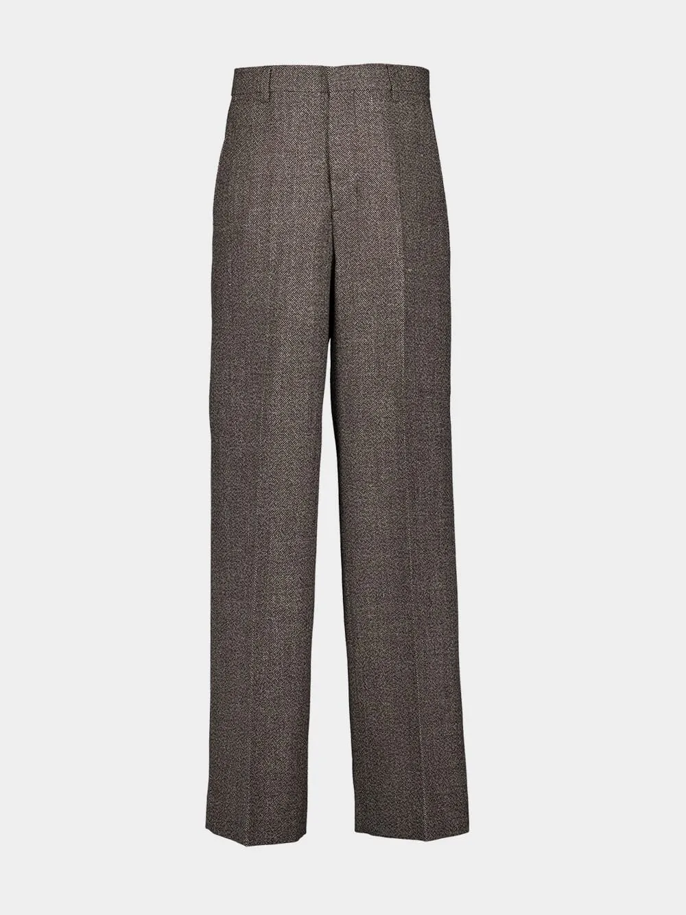 Dark Coffee Wide Fit Trousers