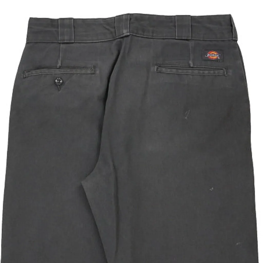 Dickies Trousers - 32W 29L Grey Cotton Blend