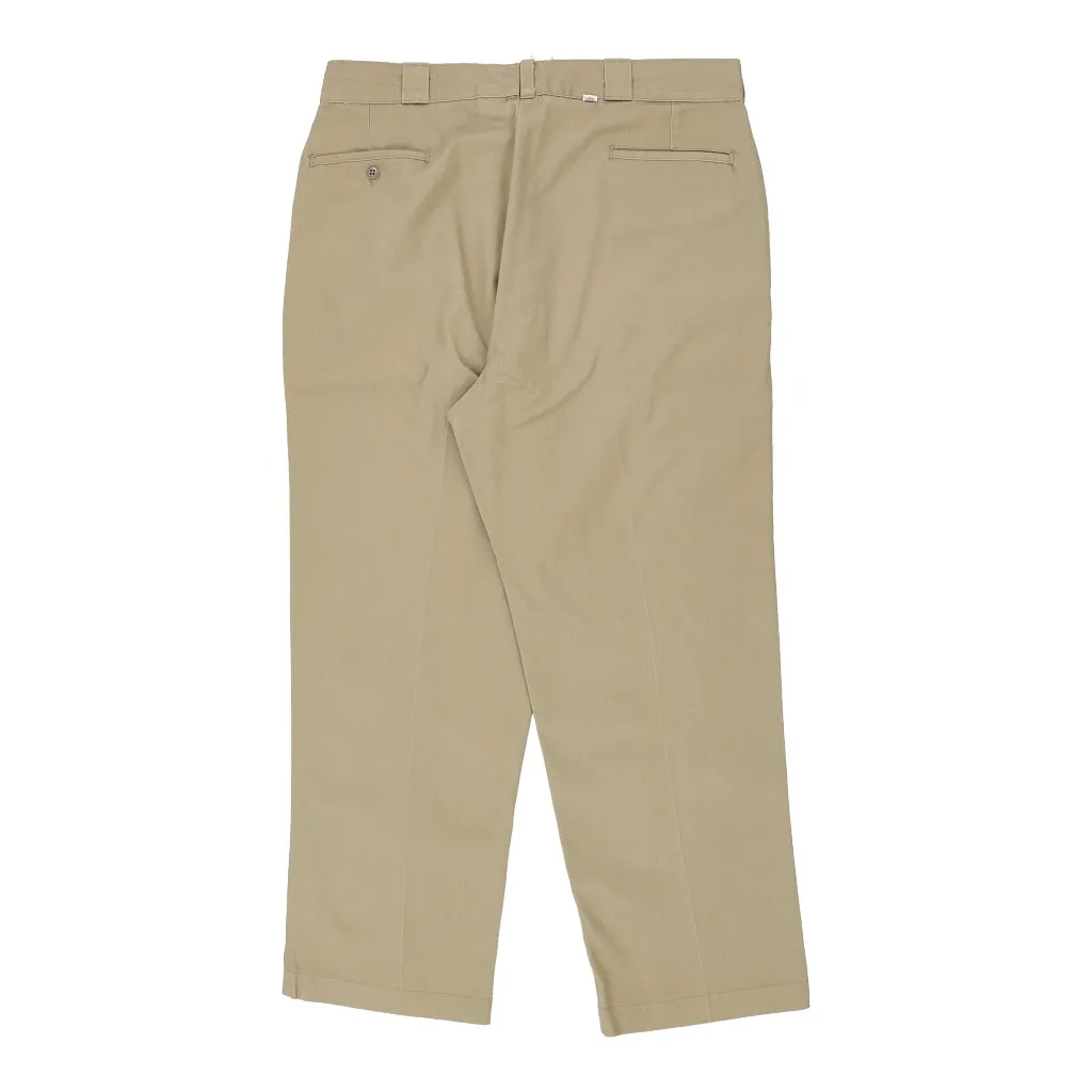 Dickies Trousers - 36W 30L Beige Cotton Blend