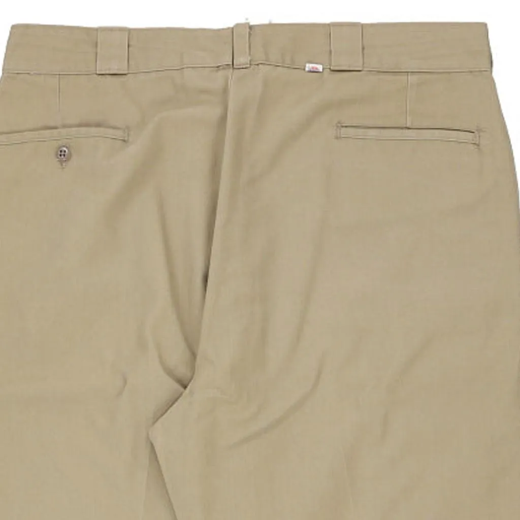 Dickies Trousers - 36W 30L Beige Cotton Blend