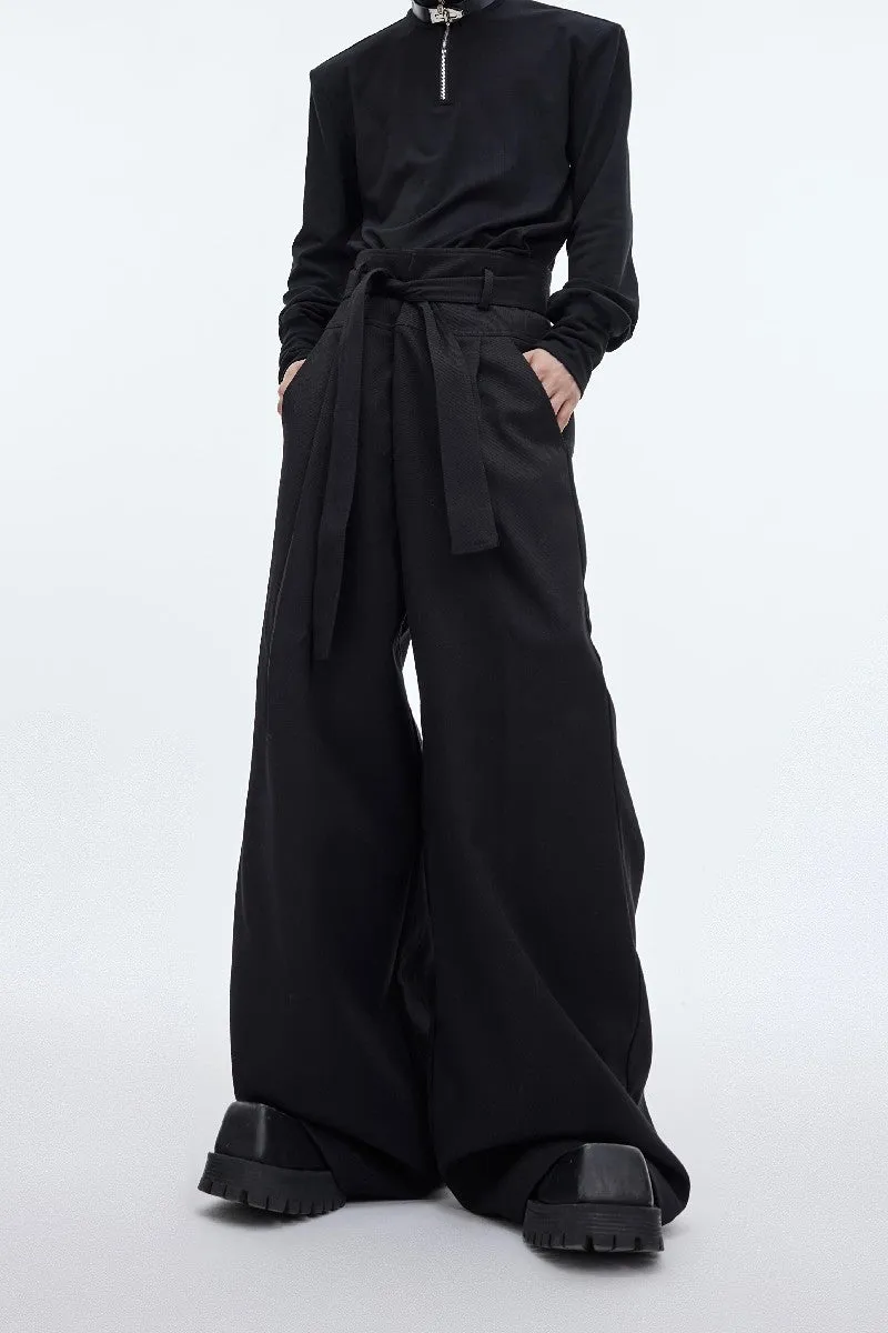 Drape High Waist Trousers