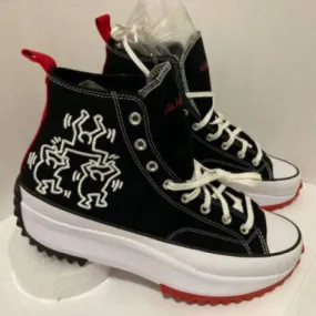 Ds limited edition converse x keith haring edition run star hike- rare sz 13!!