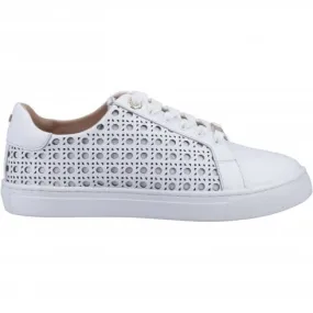 Dune London Ease | White | Women's Lace-up Trainers