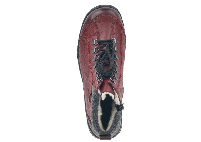 Eagle Wine Lace-Up Ankle Boot