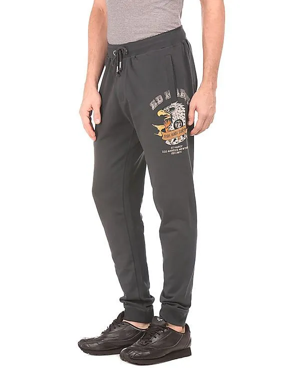 Ed Hardy Brand Print Slim Fit Joggers