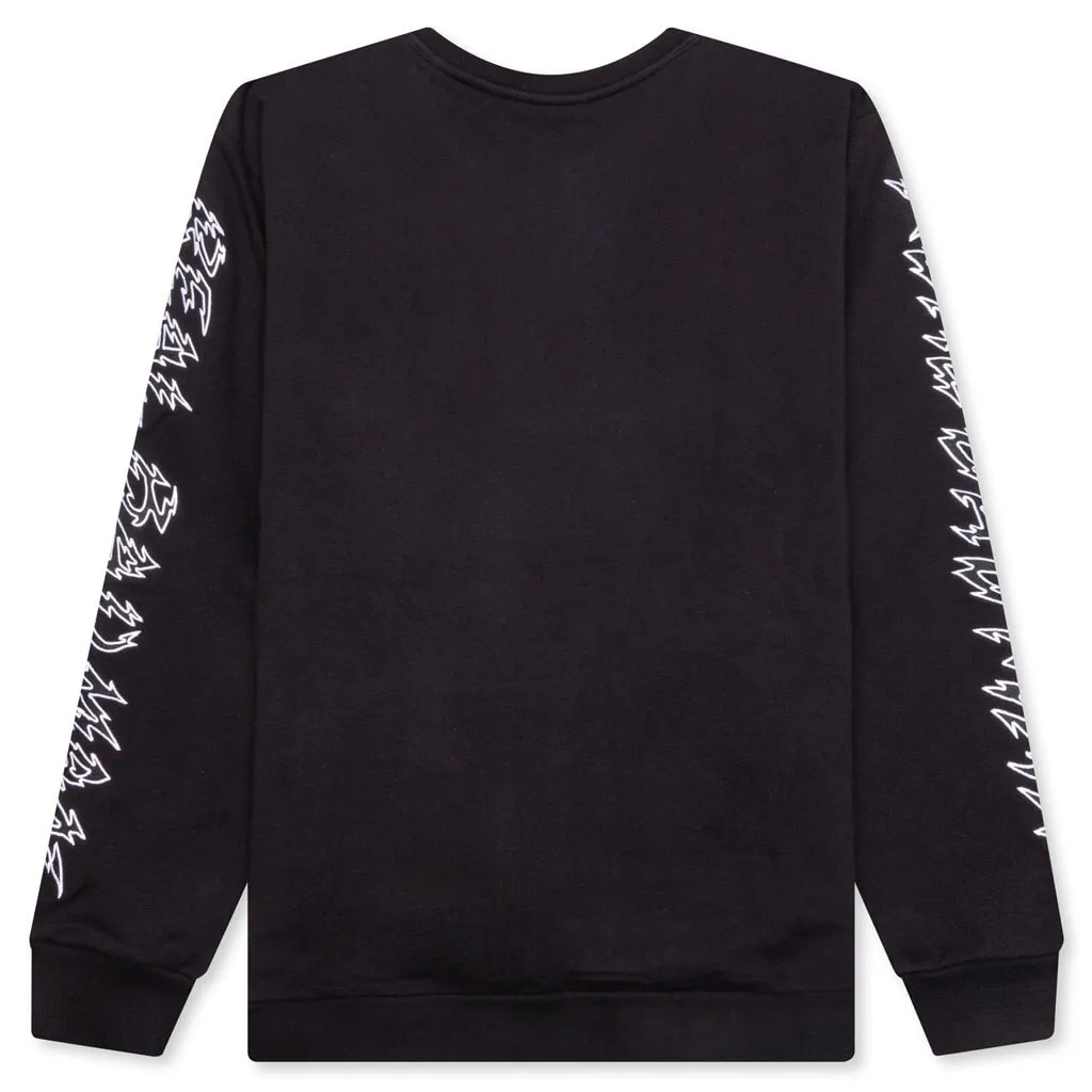 Electrified Crew Fleece - Black