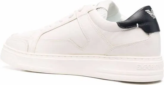 Emporio Armani low-top leather sneakers White