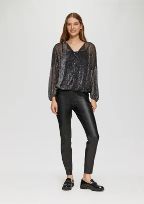 Faux leather leggings